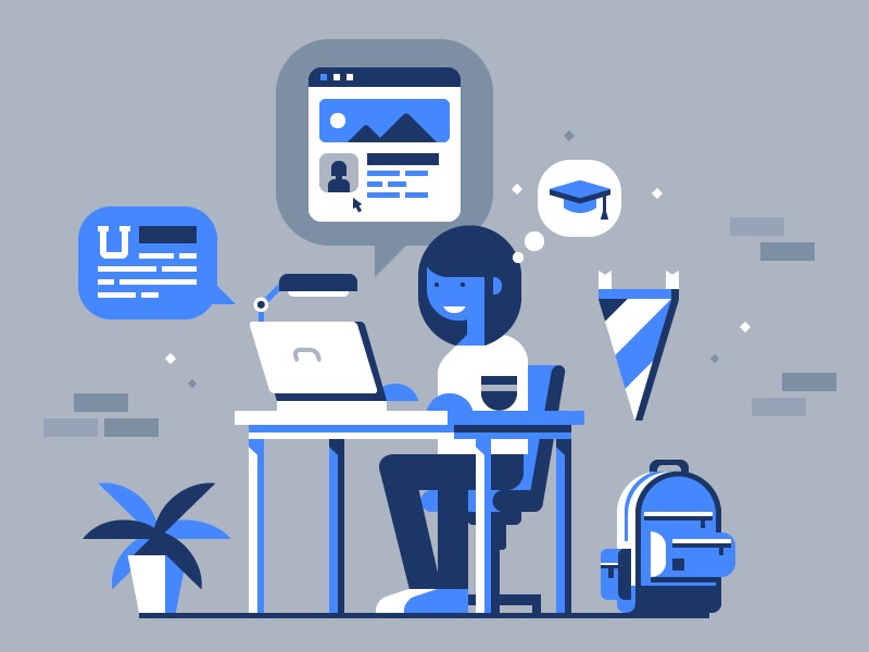Ilustración de marketing digital