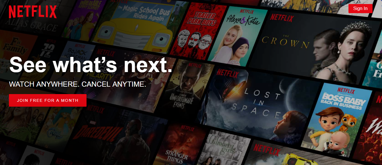 ux of netflix