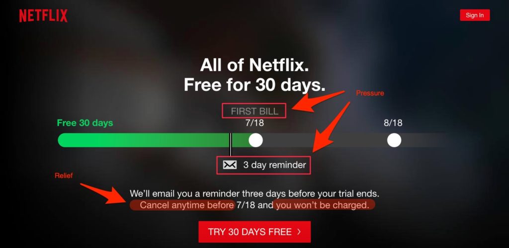 netflix conversion optimization cta