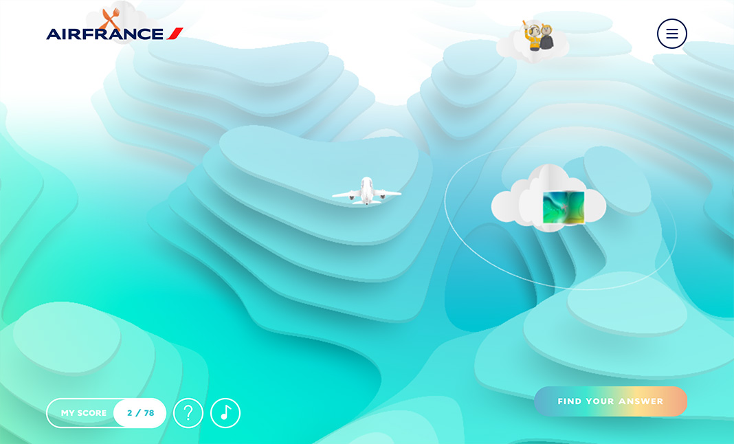 Questions in the Sky by AirFrance