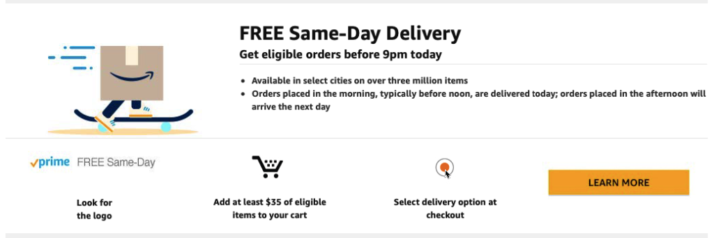 free and fast shipping in e-commerce