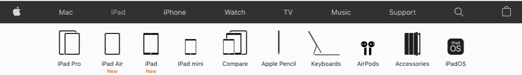 apple navigation