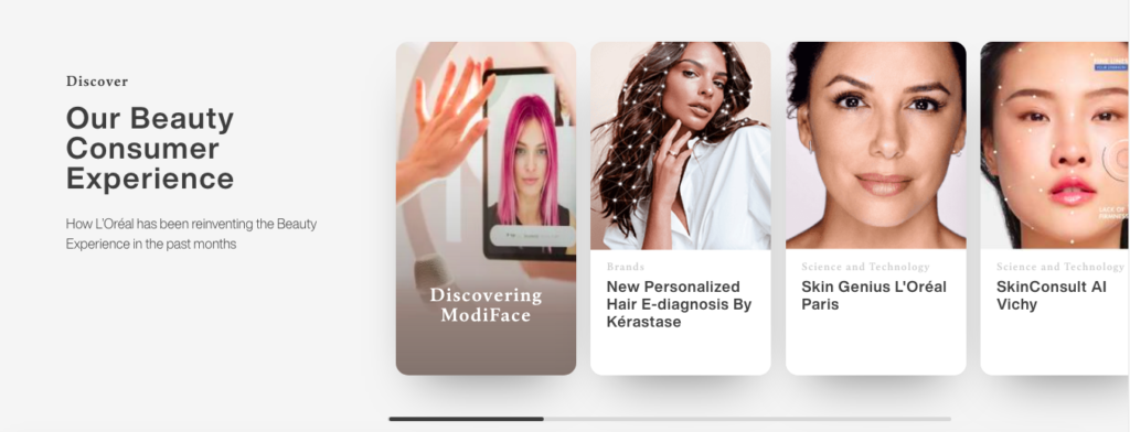 L'Oreal user experience