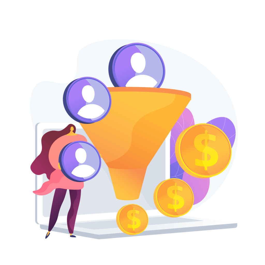 Conversion rate with funnel