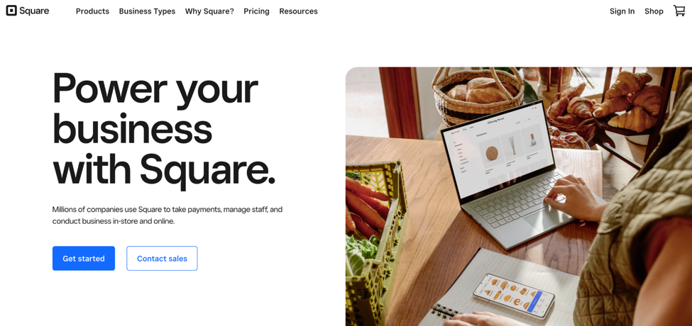 square homepage