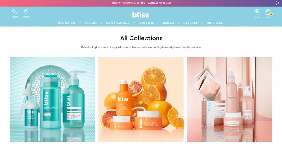 Bliss website design