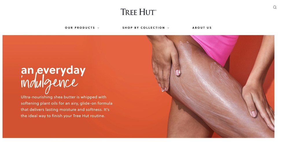 Homepage of Tree Hut