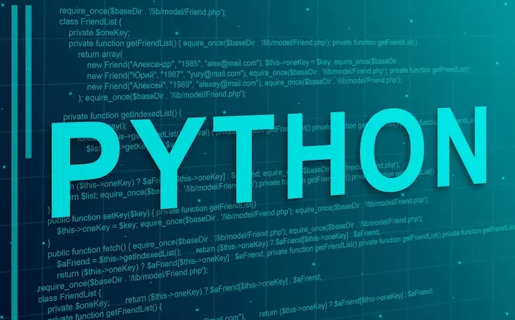 An illustration of Python programming language.