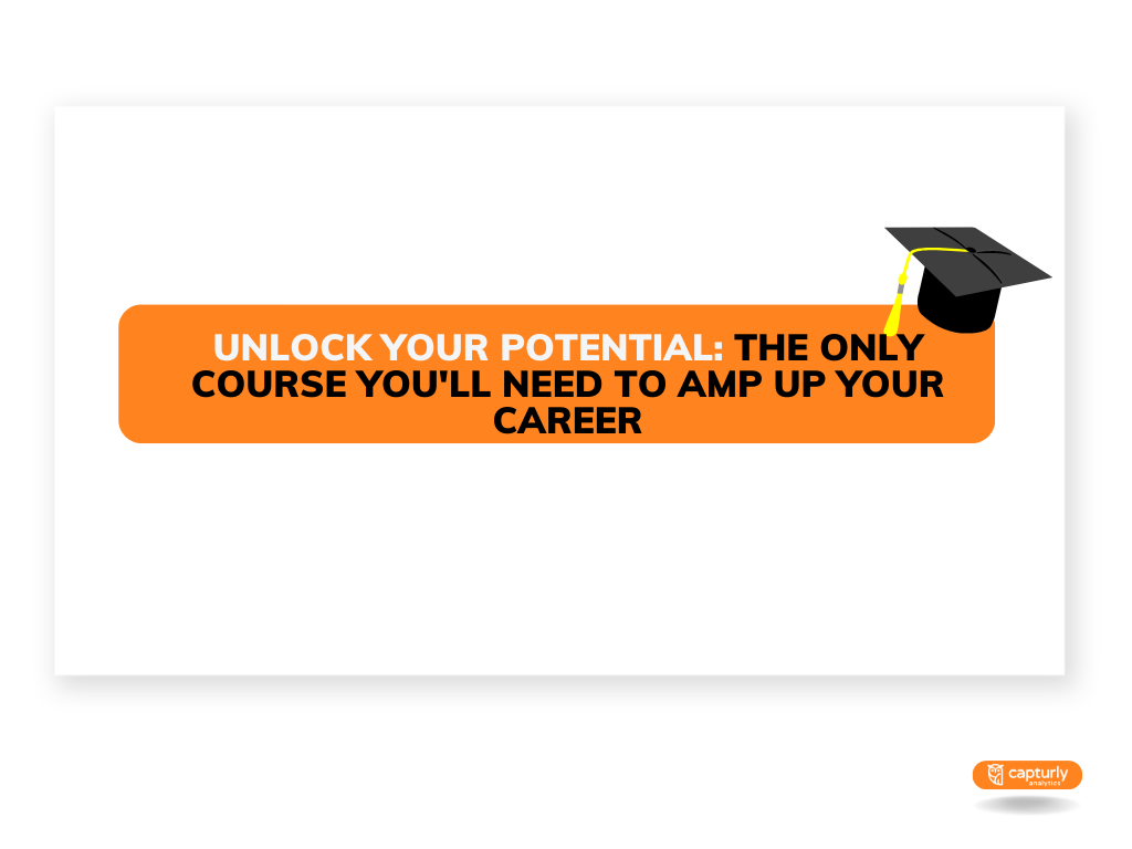 A strrong headline example on a landing page. Unlock Your Potential: The Only Course You'll Need to Amp Up Your Career
