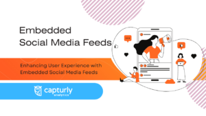 The title: Enhancing User Experience with Embedded Social Media Feeds. And a social media feed with a woman.