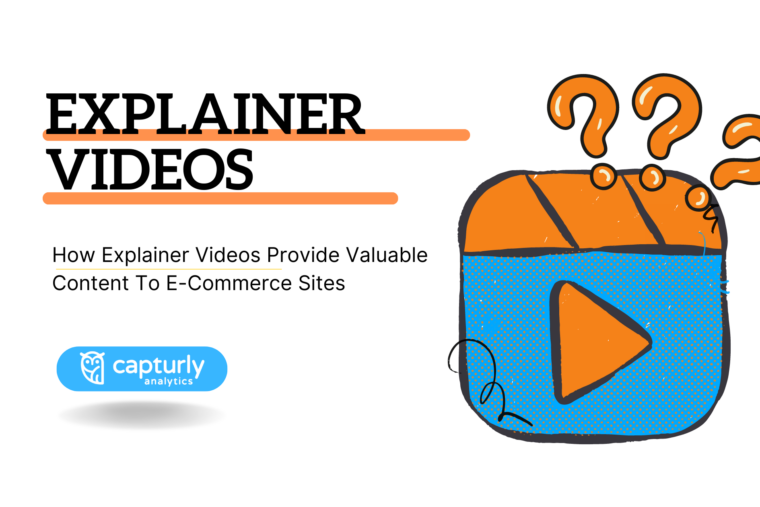 the title: How Explainer Videos Provide Valuable Content To E-Commerce Sites. A sign of a play button.