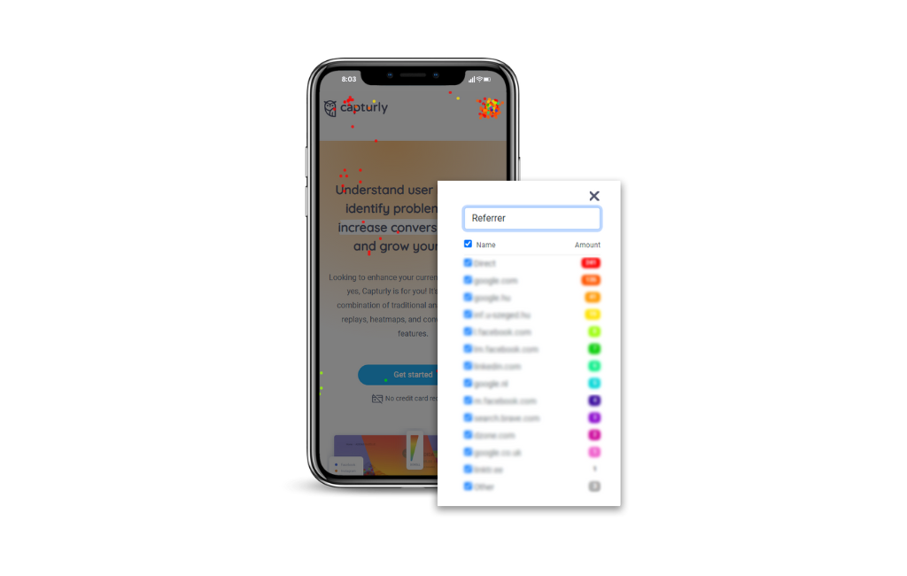 Capturly Segment Heatmap Mobile