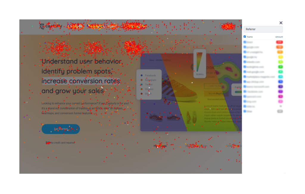 Capturly Segment Heatmap