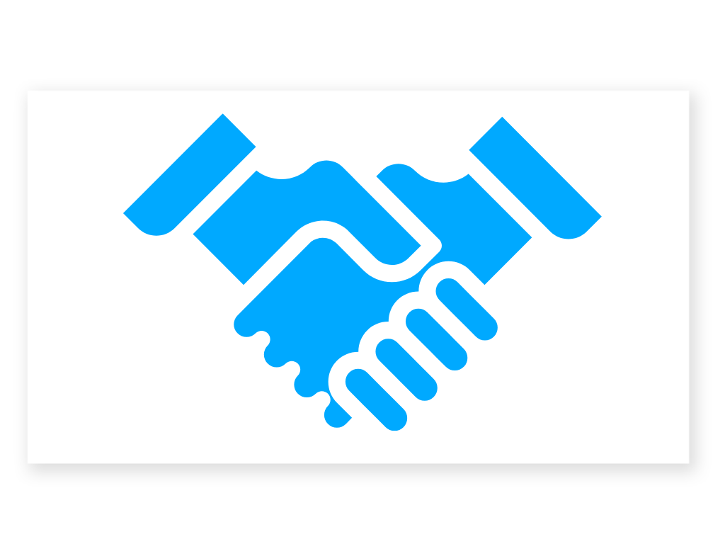 Handshake that represents trust and credibility