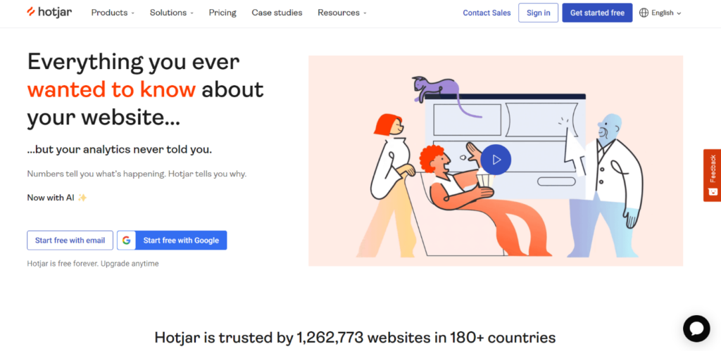 Hotjar conversion funnel analysis tool