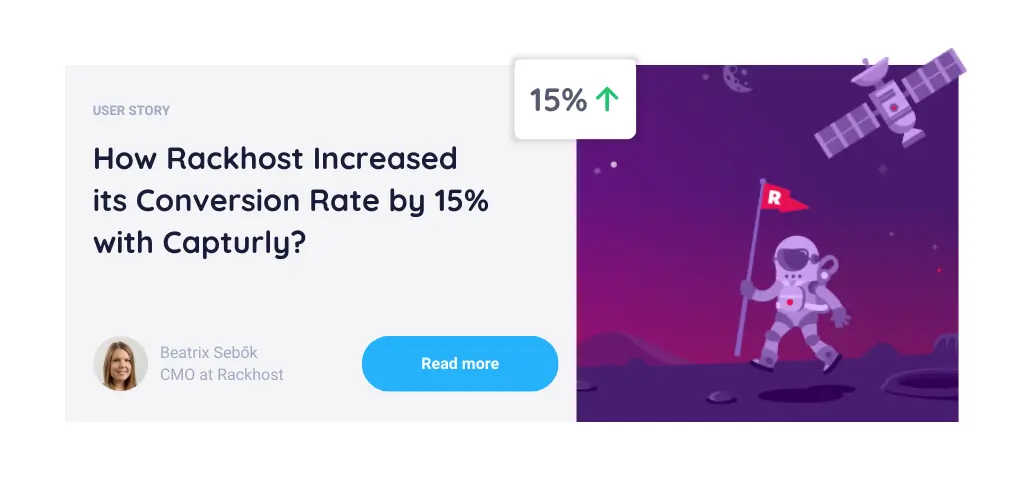 Rackhost Increased Its Conversion Rate By 15% With Capturly
