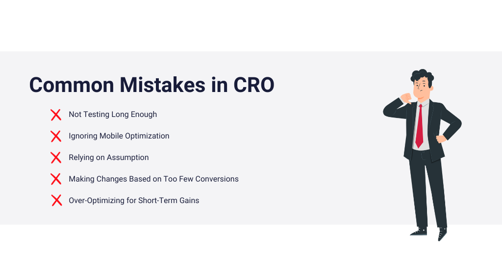 Common mistakes in conversion rate optimization for beginnners