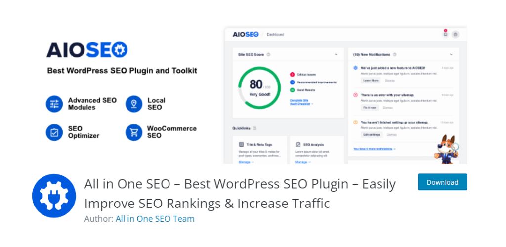 AIOSEO WordPress plugin