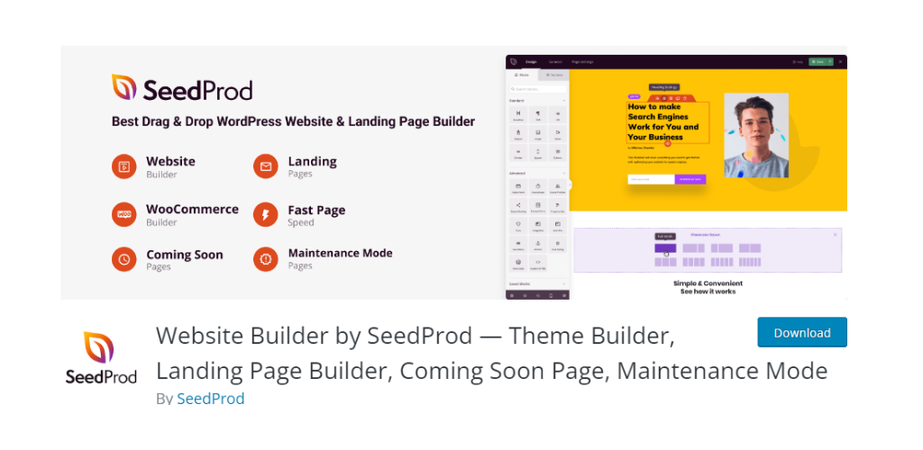 SeedProd WordPress plugin