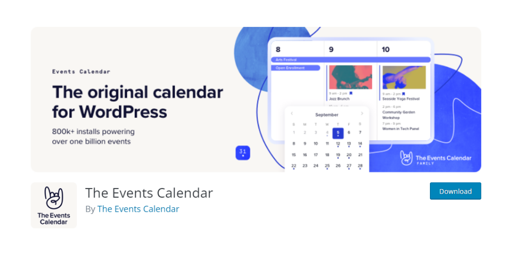 The Events Calendar WordPress plugin