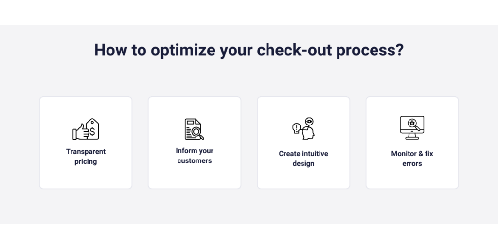 Optimize your check-out process