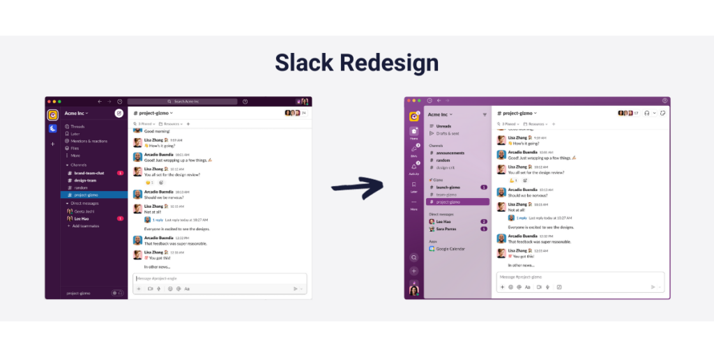 Slack Redesign