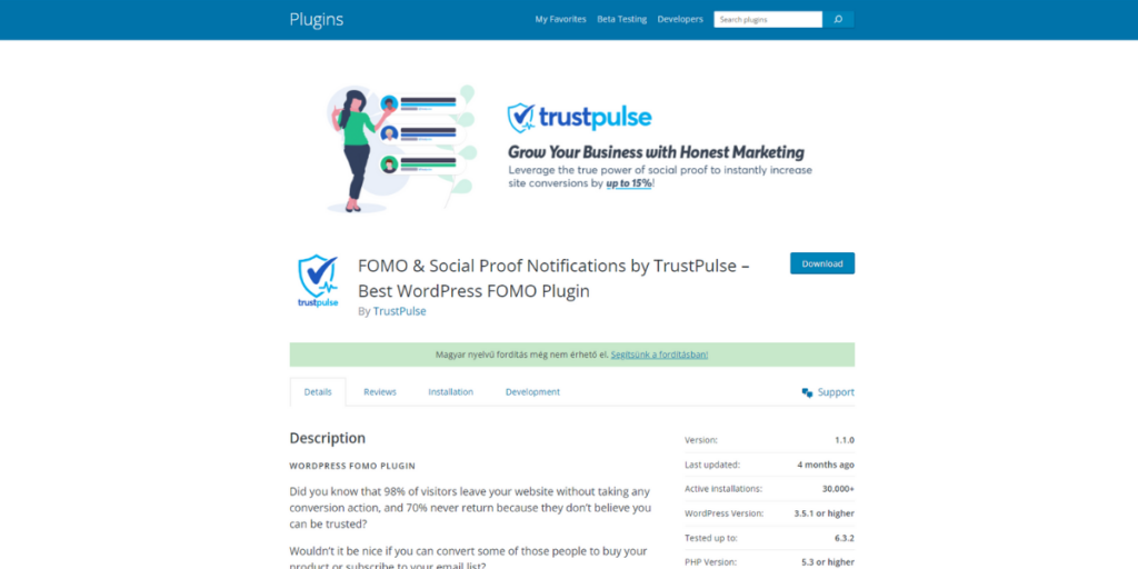 TrustPulse WordPress Plugins for Marketers