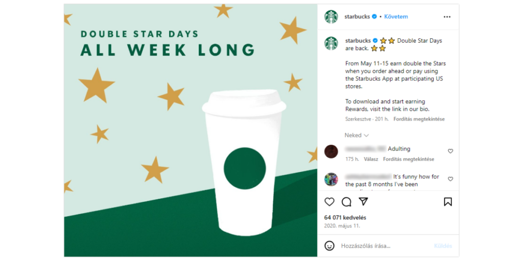 Starbucks Double Star Day