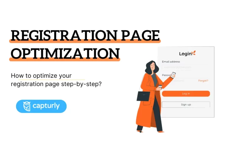 How to optimize your registration page step-by-step?