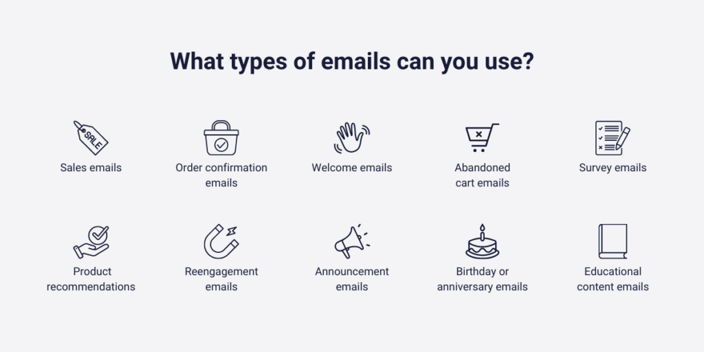 What Types of Emails Can You Use?