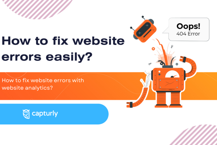 How to fix website errors with website analytics?