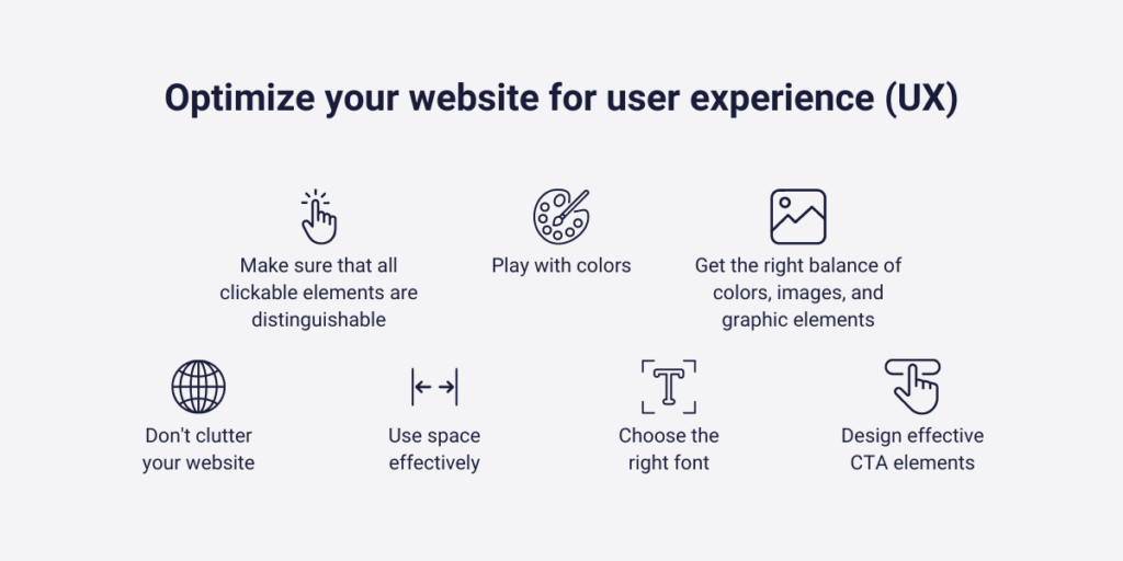 Optimize your website for user experience (UX)