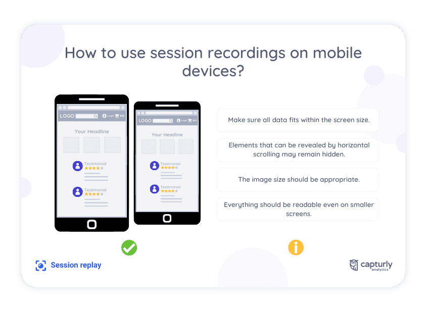 How to use session recordings on mobile devices?